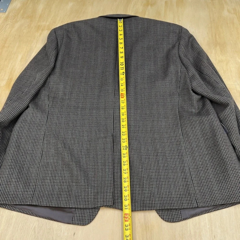 Lauren Ralph‎ Lauren Soft Tweed Blazer Sport Jacket Mens 50R Brown/Green/Black